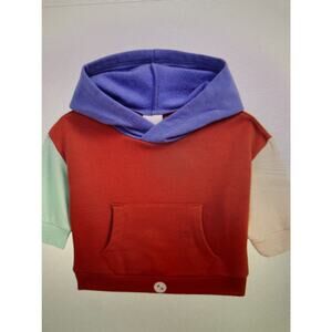 NWT Open edit 3 months color block hoodie